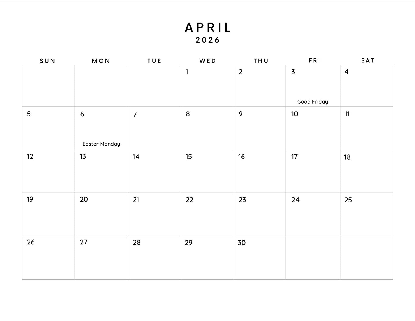 2026 Calendar Pre-Order