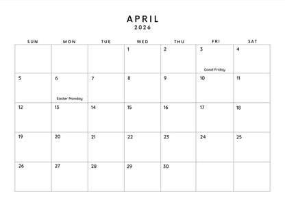 2026 Calendar Pre-Order