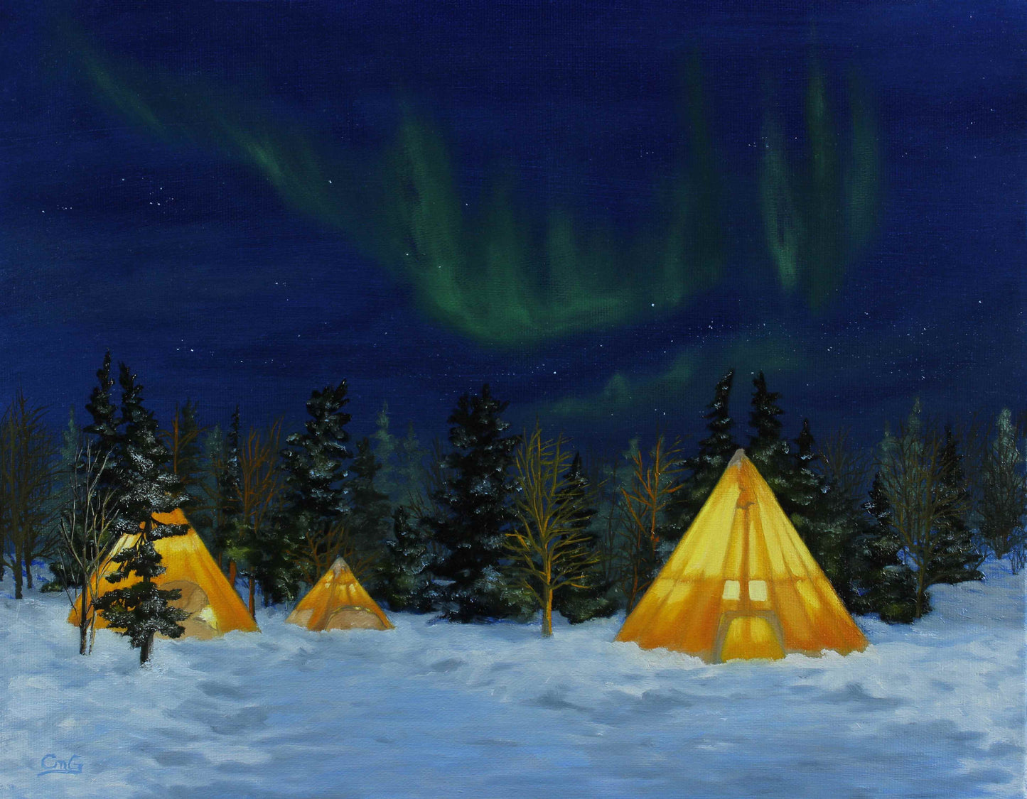 Silent Celebration | Original Artwork | Landscape Painting | 11"x14" | Oil On Canvas