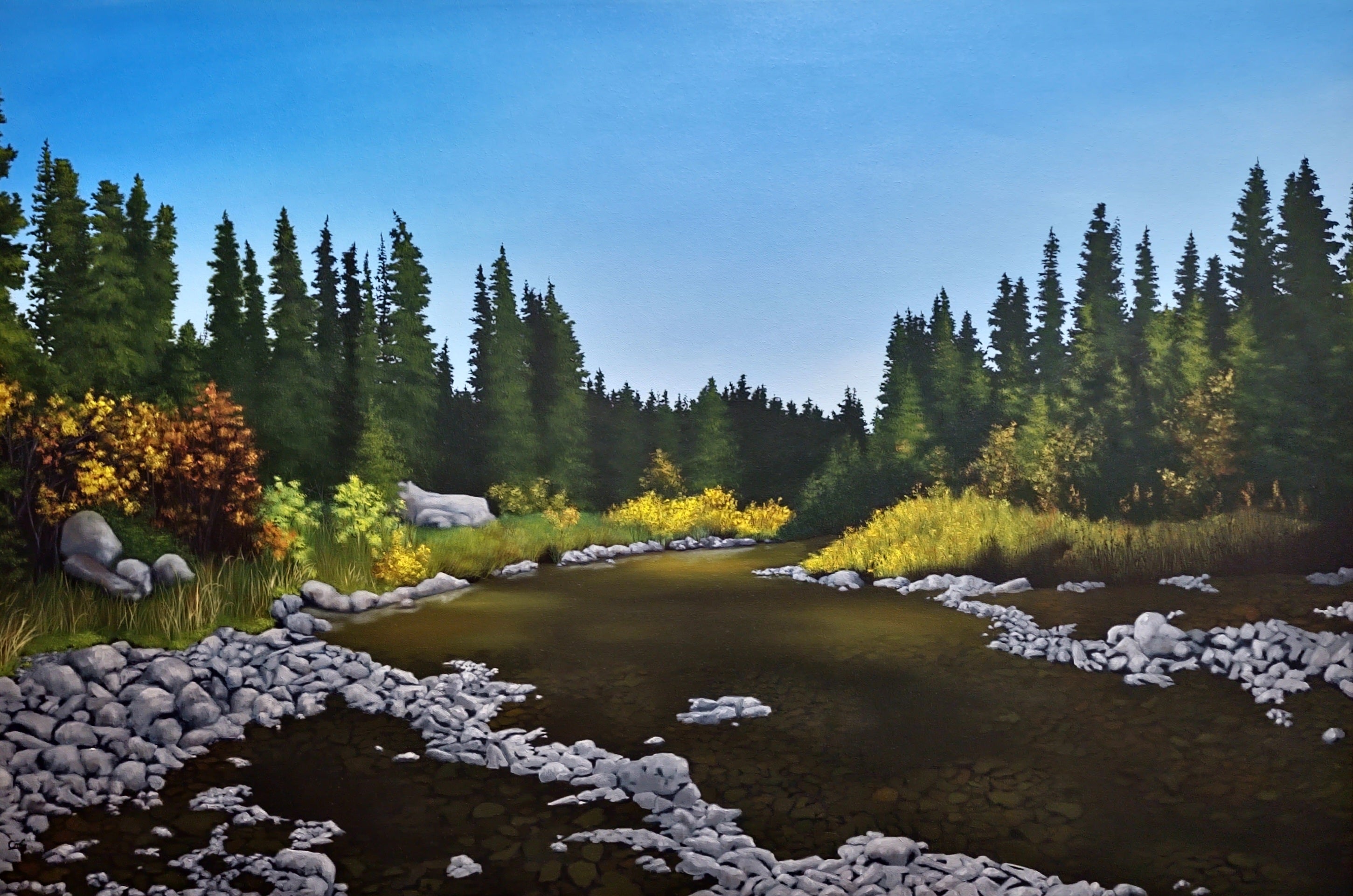 Intermission - An original landscape painting by Christina Gouldsborough Canadian Landscape Artist
