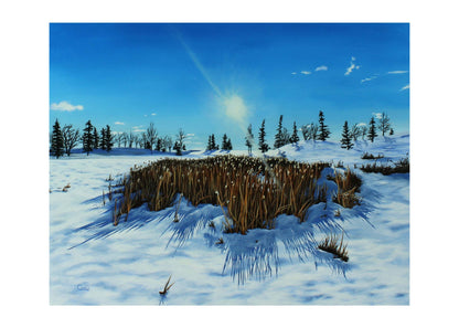 Winter Abundance Original Art Greeting Card